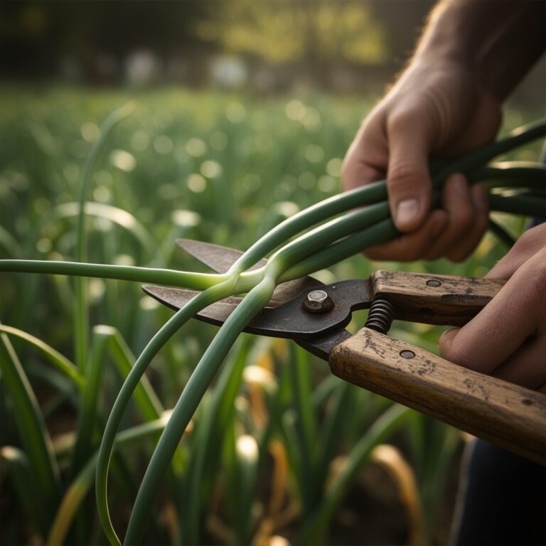 7 Vital Steps to Harvest Garlic Scapes
